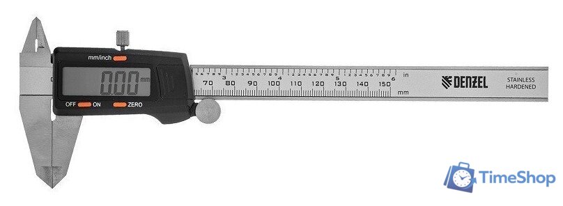 Штангенциркуль Denzel 31613 - Изображение №2 — Интернет-магазин Time-Shop