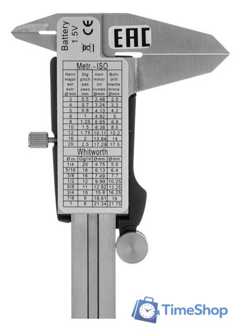 Штангенциркуль Denzel 31613 - Изображение №4 — Интернет-магазин Time-Shop