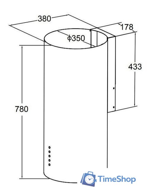 Кухонная вытяжка GrandGermes Aston 35 (белый) - Изображение №13 — Интернет-магазин Time-Shop