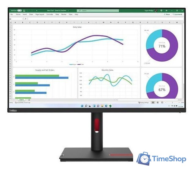 Монитор Lenovo ThinkVision T32h-30 63D3GAT1UK - Изображение №1 — Интернет-магазин Time-Shop