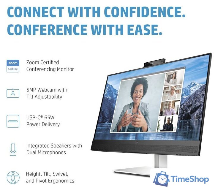 Монитор HP E27m G4 40Z29AS - Изображение №9 — Интернет-магазин Time-Shop