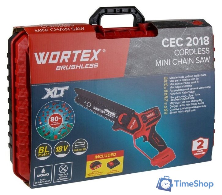 Аккумуляторная пила Wortex CEC 2018 ALL1 XLT Set 2329052 (с 1-им АКБ, кейс) - Изображение №14 — Интернет-магазин Time-Shop