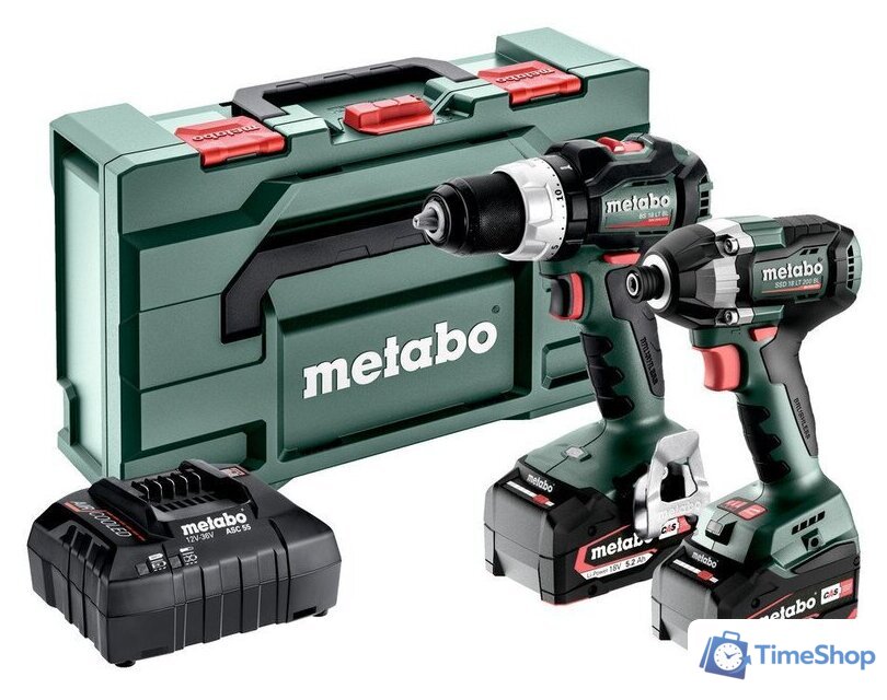  Metabo Combo Set 2.8.4 18V 685196000 (шуруповерт, винтоверт, 2 АКБ, кейс) - Изображение №1 — Интернет-магазин Time-Shop