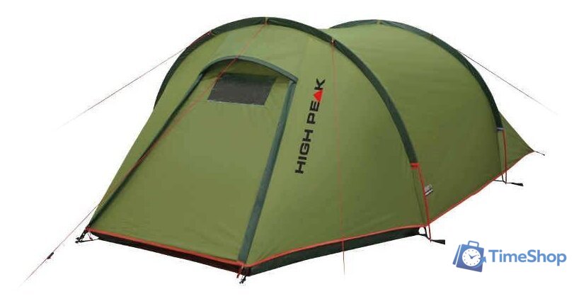Треккинговая палатка High Peak Kite 3 10189 (зеленый) - Изображение №2 — Интернет-магазин Time-Shop