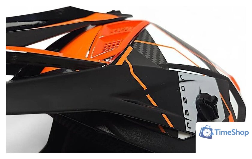 Мотошлем AIM RH855 Carbon Razor RH855R-DWR-XS (XS, белый/красный) - Изображение №8 — Интернет-магазин Time-Shop