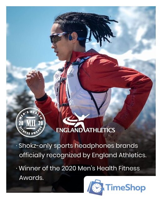 Наушники Shokz OpenRun (синий) - Изображение №4 — Интернет-магазин Time-Shop