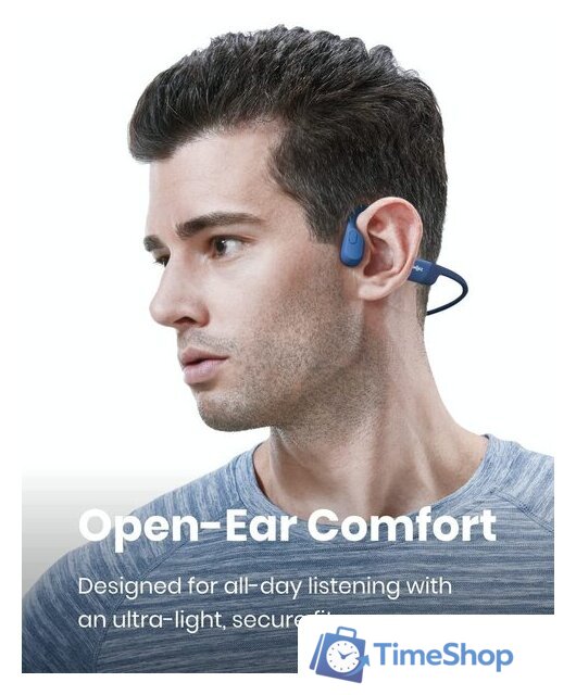 Наушники Shokz OpenRun (синий) - Изображение №2 — Интернет-магазин Time-Shop