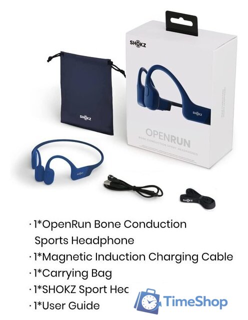 Наушники Shokz OpenRun (синий) - Изображение №9 — Интернет-магазин Time-Shop