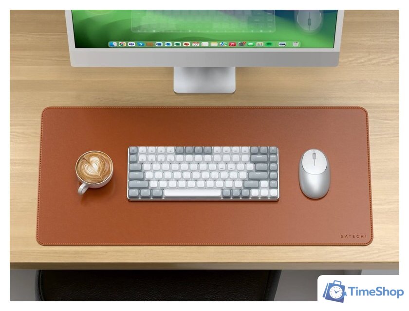 Коврик для стола Satechi Vegan-Leather Premium Desk Mat ST-LPDMN (коричневый) - Изображение №6 — Интернет-магазин Time-Shop