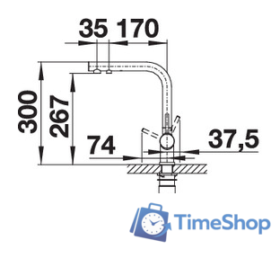 Смеситель Blanco Fontas II (хром) - Изображение №2 — Интернет-магазин Time-Shop