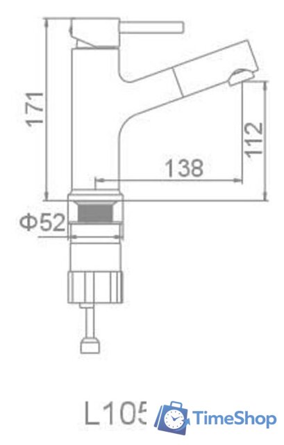 Смеситель Ledeme l1055-25 - Изображение №3 — Интернет-магазин Time-Shop