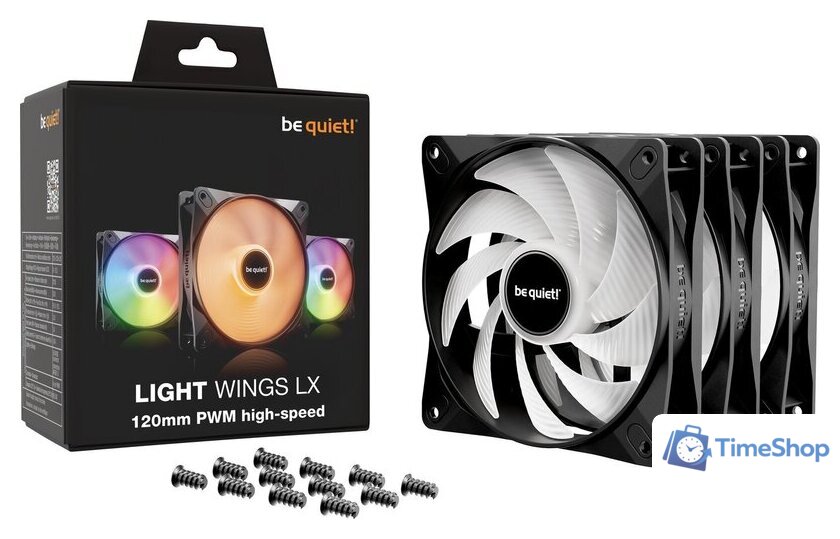 Комплект вентиляторов для корпуса be quiet! Light Wings LX HS 120mm 3-Pack BL124 - Изображение №5 — Интернет-магазин Time-Shop