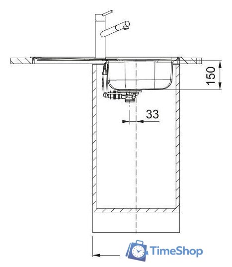 Кухонная мойка Franke Spark SKN 611-78/44 101.0712.225 - Изображение №4 — Интернет-магазин Time-Shop