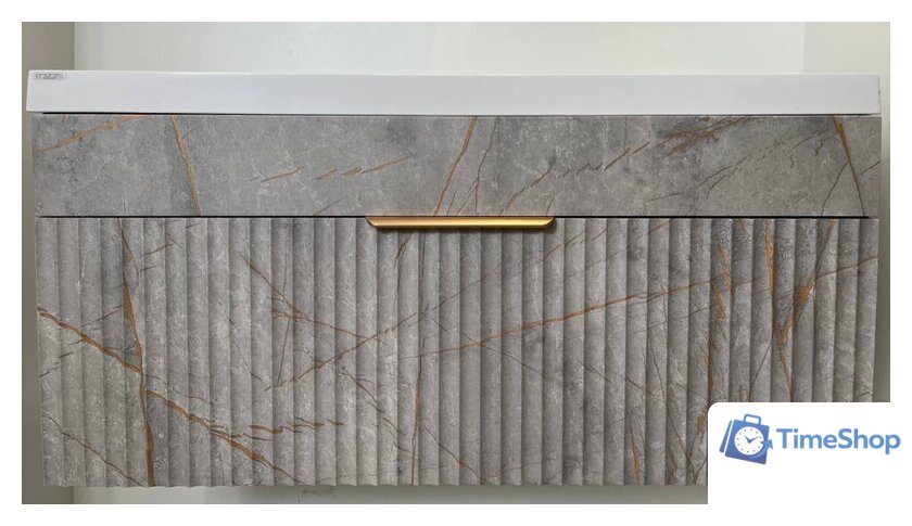  Garda Тумба под умывальник 09.106н.1000.PVC (золотой мрамор) - Изображение №5 — Интернет-магазин Time-Shop