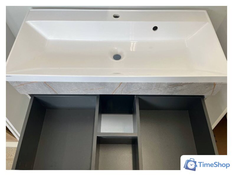  Garda Тумба под умывальник 09.106н.1000.PVC (золотой мрамор) - Изображение №2 — Интернет-магазин Time-Shop