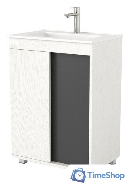  Дабер Тумба под умывальник 013 WeltWasser Deilbach 7517-60 Т13.6W.0.20 (белый древесный/серый) - Изображение №1 — Интернет-магазин Time-Shop