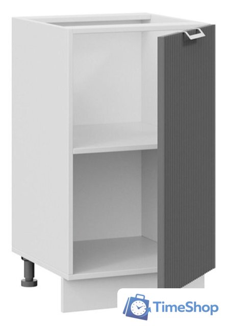 Шкаф напольный Трия Кимберли 1Н45 (белый/титан) - Изображение №2 — Интернет-магазин Time-Shop