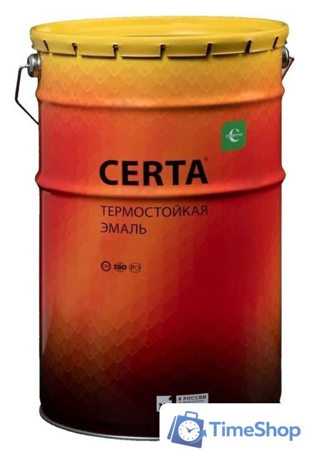 Краска Certa Термостойкая 9004 700С 25 кг (черный) - Изображение №1 — Интернет-магазин Time-Shop