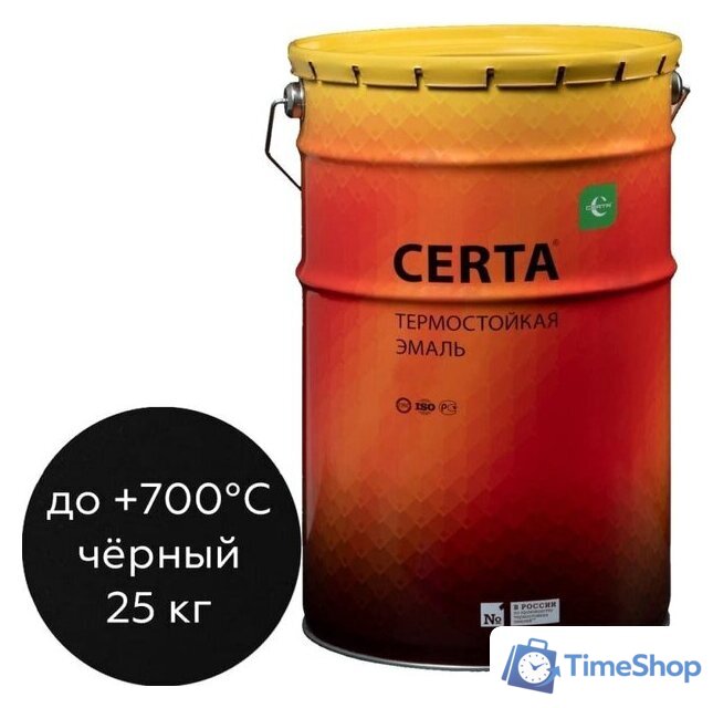Краска Certa Термостойкая 9004 700С 25 кг (черный) - Изображение №2 — Интернет-магазин Time-Shop