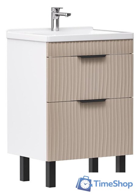  Volna Тумба под умывальник Lotty 60.2Y Миранда (латте, напольная) - Изображение №1 — Интернет-магазин Time-Shop