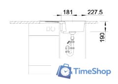 Кухонная мойка Blanco ZIA 45 S (темная скала) [518937] - Изображение №4 — Интернет-магазин Time-Shop