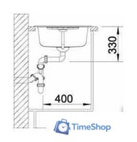 Кухонная мойка Blanco ZIA 45 S (темная скала) [518937] - Изображение №3 — Интернет-магазин Time-Shop