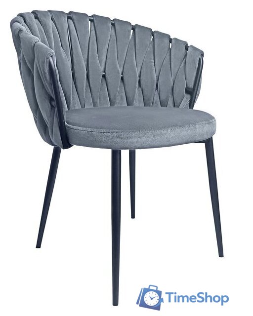 Стул с подлокотниками Лидмаш SML-08 (черный/темно-серый) - Изображение №1 — Интернет-магазин Time-Shop