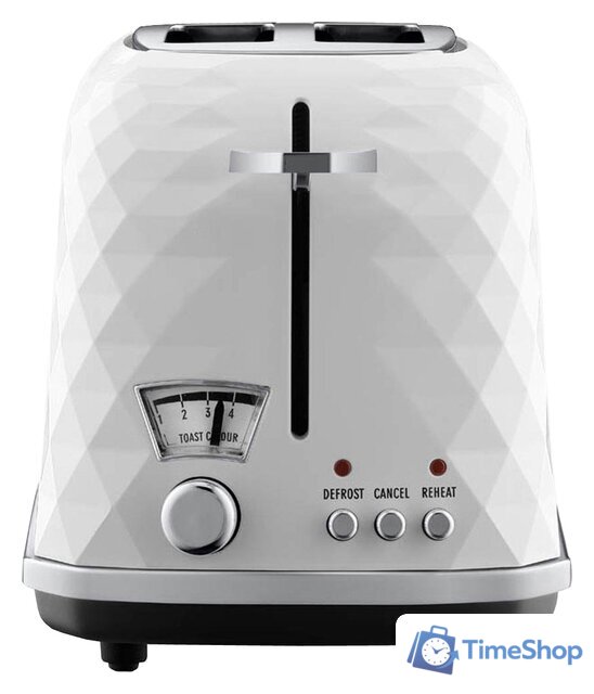 Тостер DeLonghi Brillante CTJ 2103.W - Изображение №2 — Интернет-магазин Time-Shop