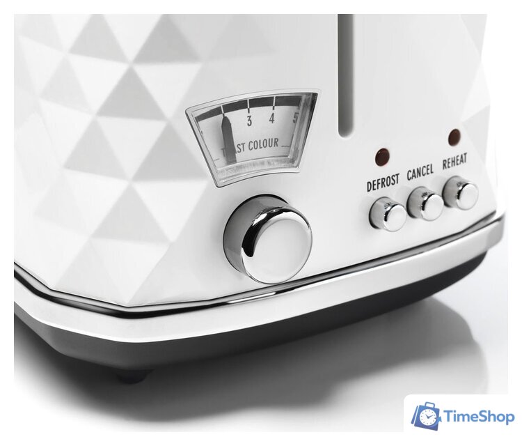 Тостер DeLonghi Brillante CTJ 2103.W - Изображение №4 — Интернет-магазин Time-Shop