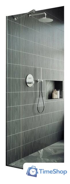 Душевая стенка MaybahGlass 195x109 MGD-677-5у (прозрачное стекло/хром матовый) - Изображение №1 — Интернет-магазин Time-Shop