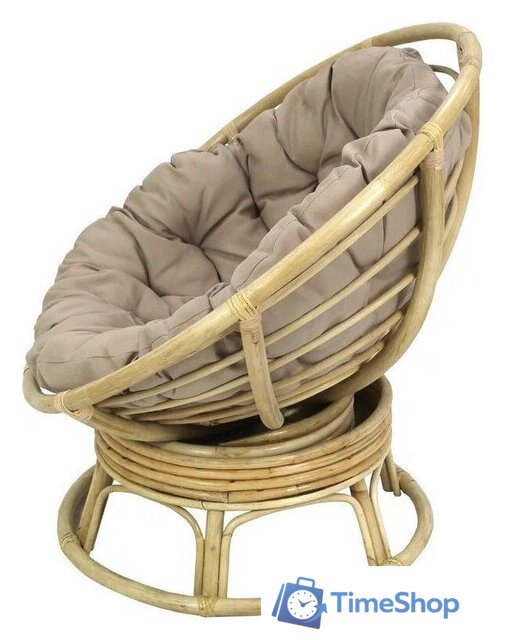 Кресло-качалка Garden Story Папасан Roker D110 вращающееся CV-18H (медовый/бежевый) - Изображение №3 — Интернет-магазин Time-Shop