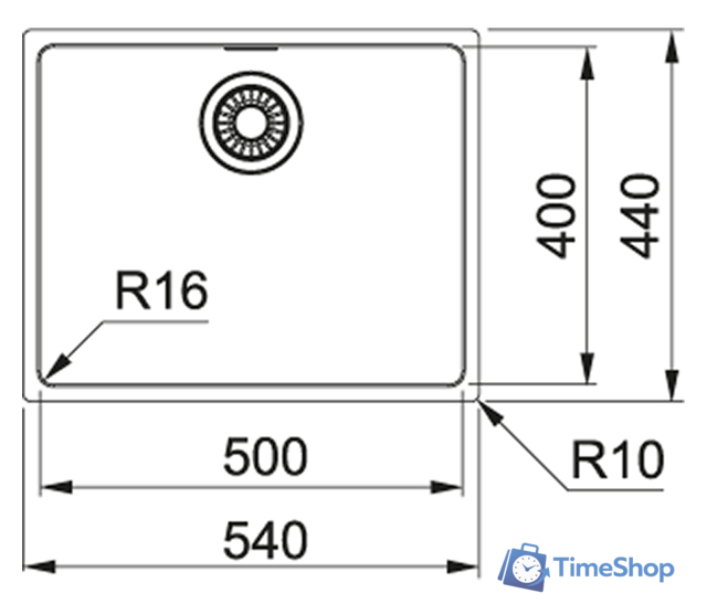 Кухонная мойка Franke Maris MRX 110-50 122.0543.996 - Изображение №2 — Интернет-магазин Time-Shop