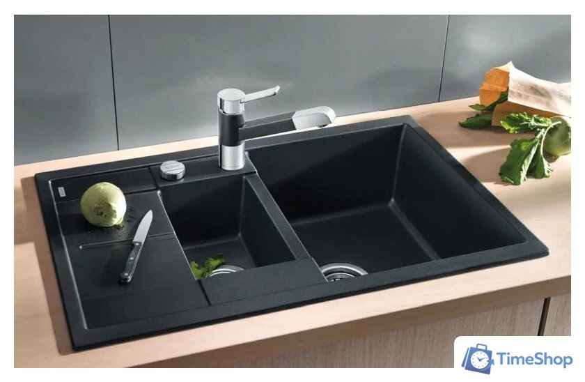 Кухонная мойка Blanco Metra 6 S Compact 525925 (черный) - Изображение №2 — Интернет-магазин Time-Shop
