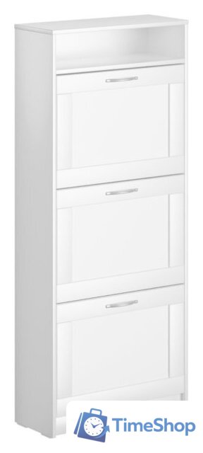 Тумба для обуви Mio Tesoro Сириус 143х60 2.02.10.440.1 (белый) - Изображение №1 — Интернет-магазин Time-Shop