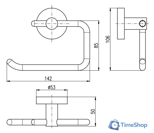 Держатель для туалетной бумаги Slezak RAV Colorado COA0401Z - Изображение №2 — Интернет-магазин Time-Shop
