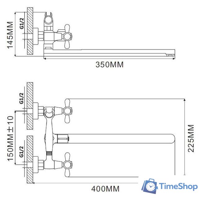Смеситель Ekko EM2225 - Изображение №3 — Интернет-магазин Time-Shop