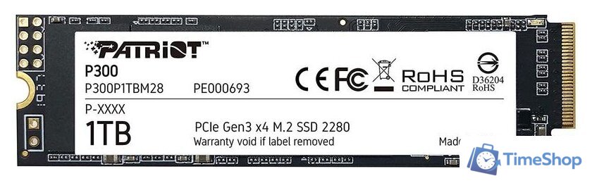 SSD Patriot P300 1TB P300P1TBM28 - Изображение №1 — Интернет-магазин Time-Shop