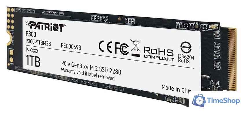 SSD Patriot P300 1TB P300P1TBM28 - Изображение №3 — Интернет-магазин Time-Shop