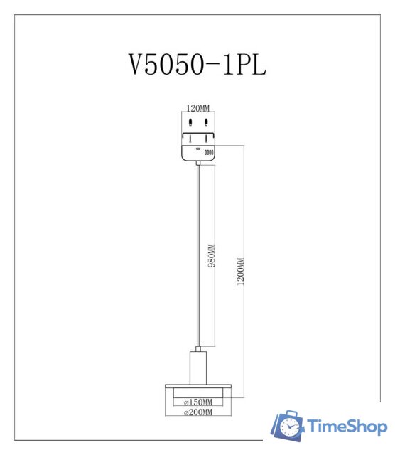 Подвесная люстра Moderli Solumn V5050-1PL - Изображение №2 — Интернет-магазин Time-Shop