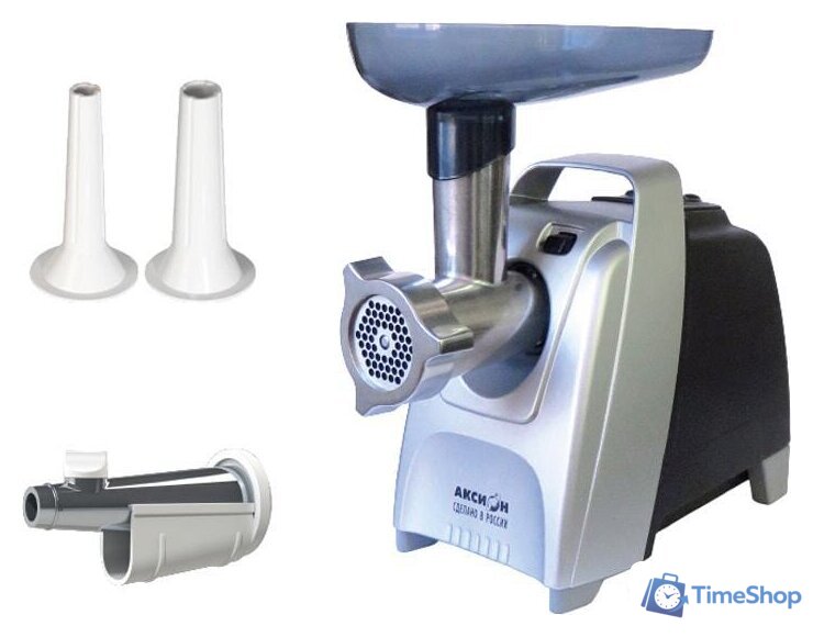 Мясорубка Аксион М 61.04 (черный/серебристый) - Изображение №1 — Интернет-магазин Time-Shop