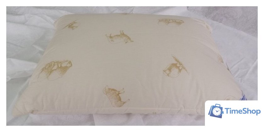 Спальная подушка Delford Шерсть Стандарт ПВХ 2ШХ-УП22 (48x68) - Изображение №4 — Интернет-магазин Time-Shop