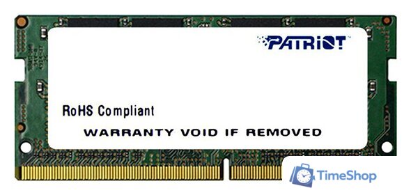 Оперативная память Patriot Signature Line 8GB DDR4 SODIMM PC4-21300 PSD48G266681S - Изображение №1 — Интернет-магазин Time-Shop