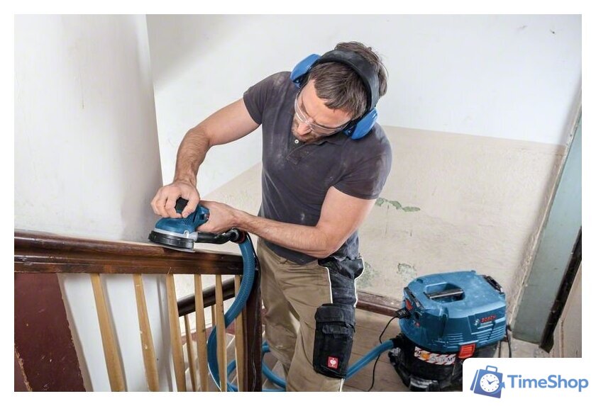 Эксцентриковая шлифмашина Bosch GET 55-125 Professional 0601257000 - Изображение №3 — Интернет-магазин Time-Shop