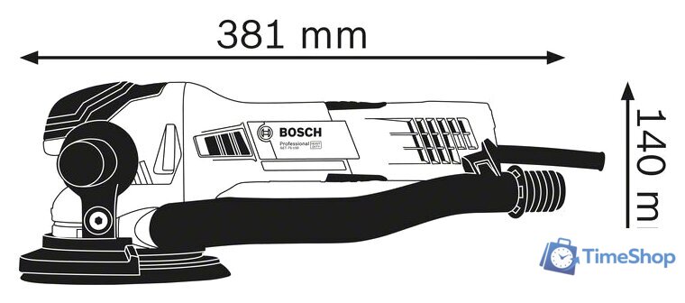 Эксцентриковая шлифмашина Bosch GET 55-125 Professional 0601257000 - Изображение №2 — Интернет-магазин Time-Shop