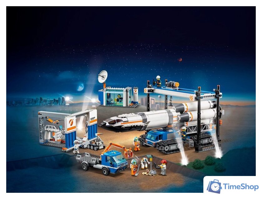 Конструктор LEGO City 60229 Площадка для сборки и транспорт для перевозки ракеты - Изображение №19 — Интернет-магазин Time-Shop