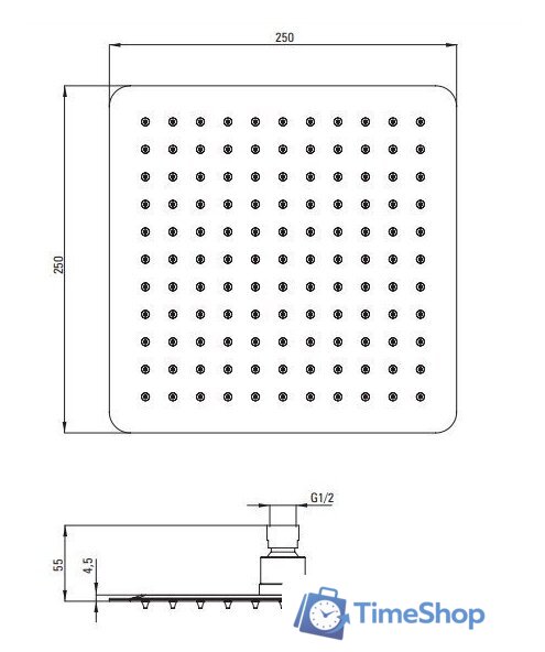 Душевая система  Deante Titanium NAC_D1HT - Изображение №3 — Интернет-магазин Time-Shop