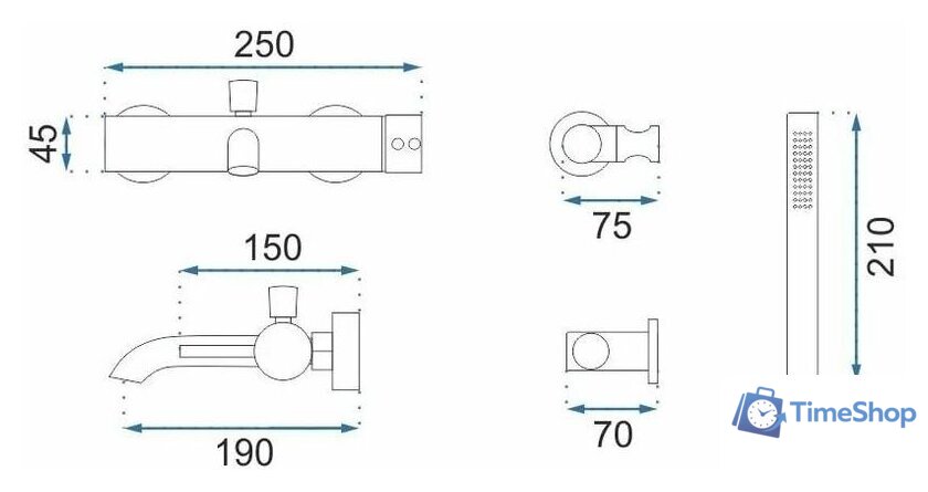 Смеситель Rea Lungo REA-B6695 (розовое золото) - Изображение №7 — Интернет-магазин Time-Shop