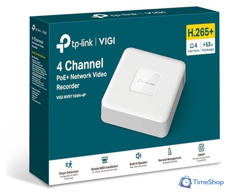 Сетевой видеорегистратор TP-Link NVR1104H-4P - Изображение №2 — Интернет-магазин Time-Shop