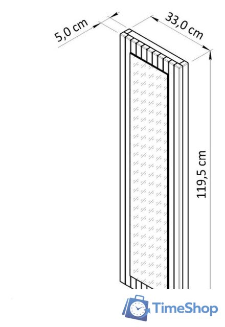 Зеркало Диприз Piaforte Д.68024.1 (сосна/ореховый) - Изображение №4 — Интернет-магазин Time-Shop
