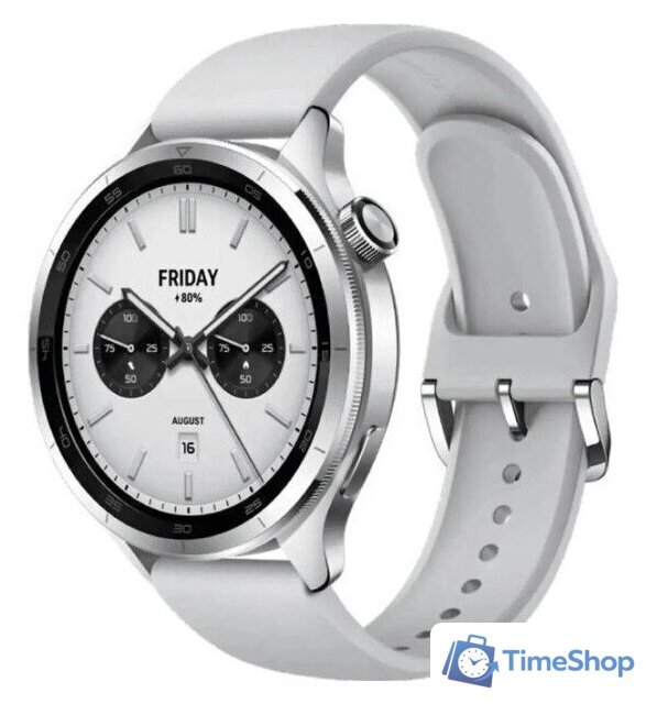 Умные часы Xiaomi Watch S4 (серебристый, международная версия) - Изображение №1 — Интернет-магазин Time-Shop